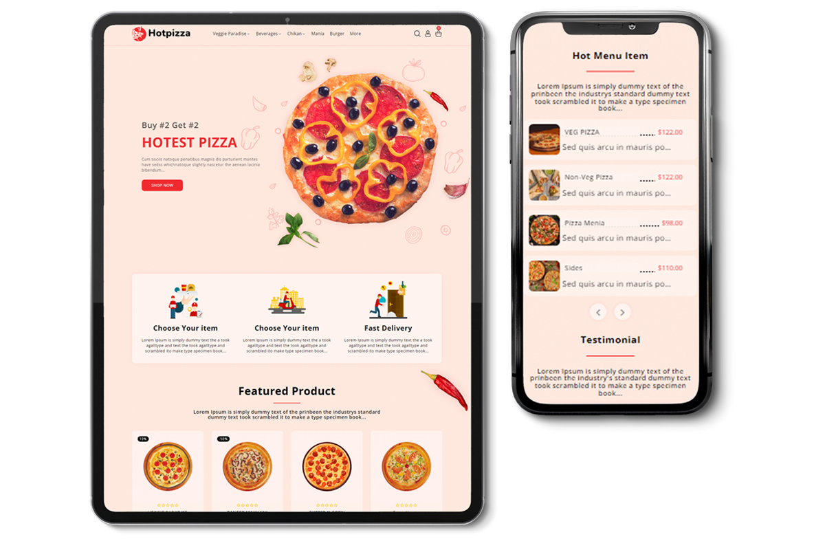 Food & Restaurant Website Design