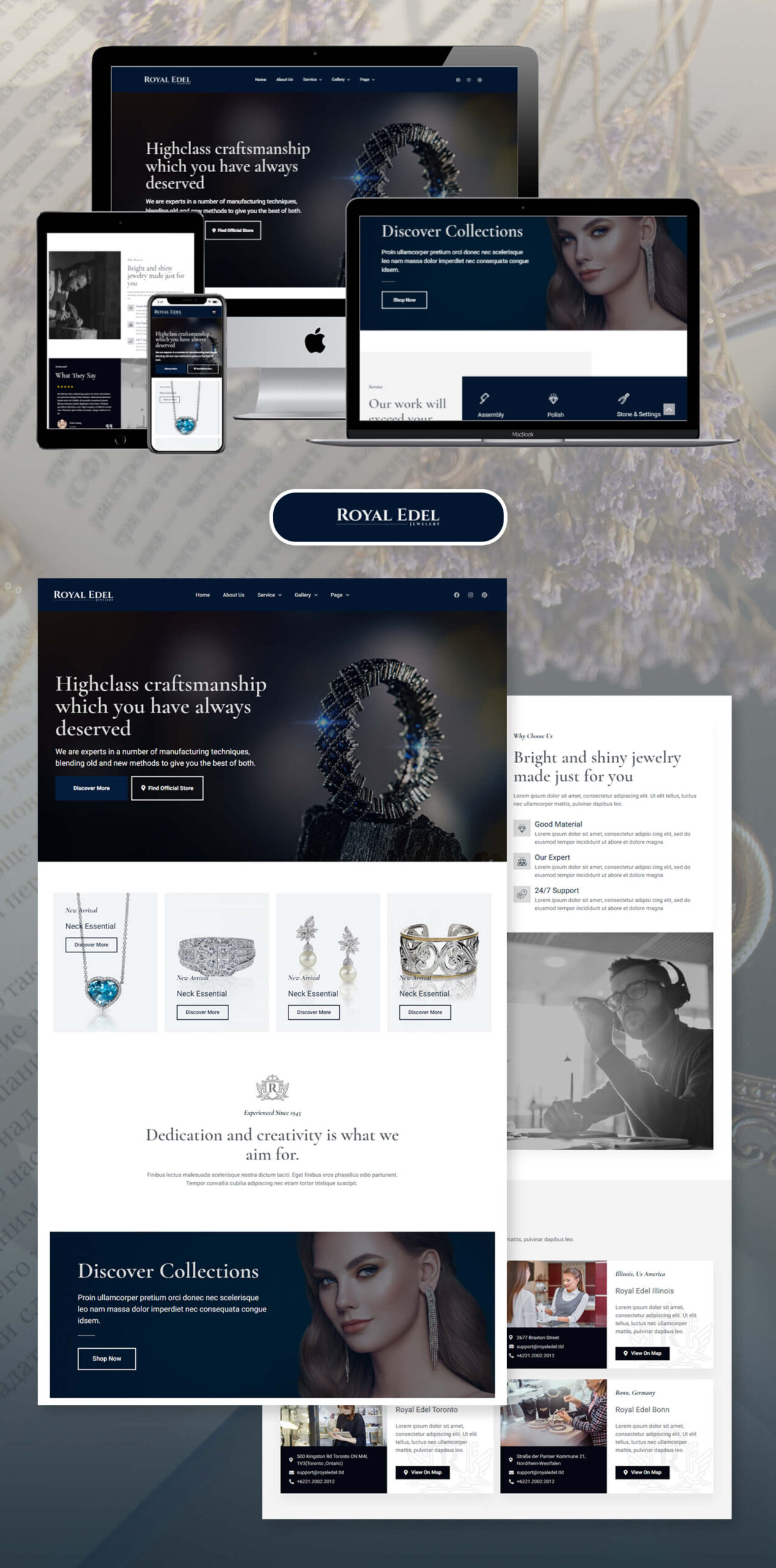 Jewelry Website Design-Blossom Web Studio