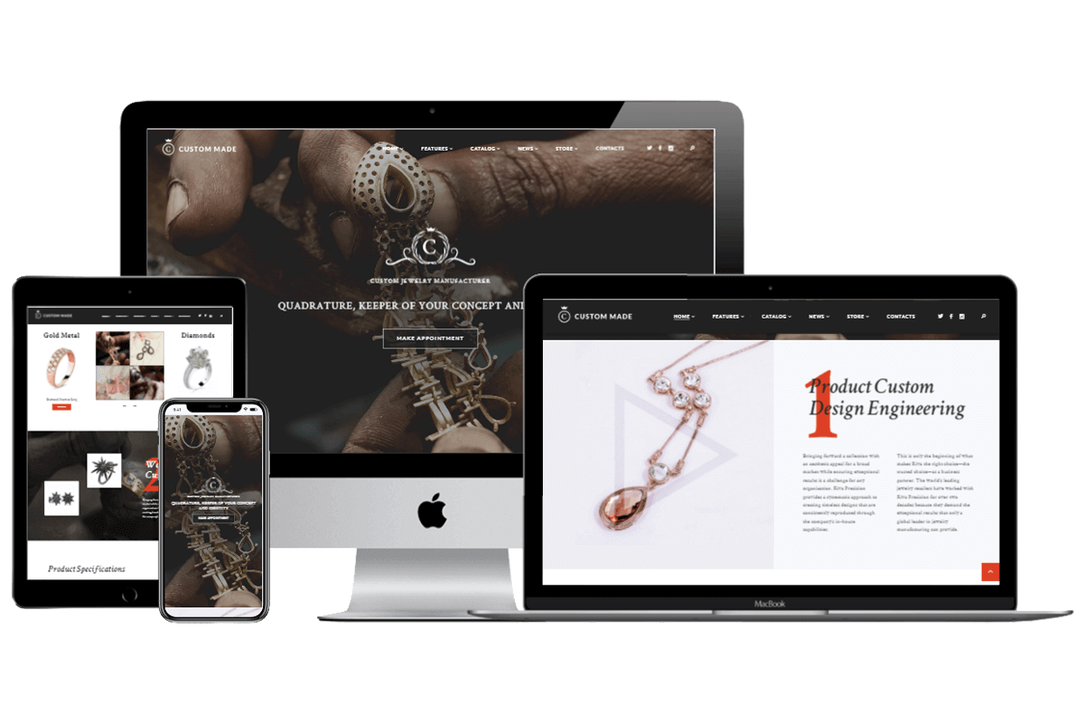 Jewelry Website Design - Blossom Web Studio
