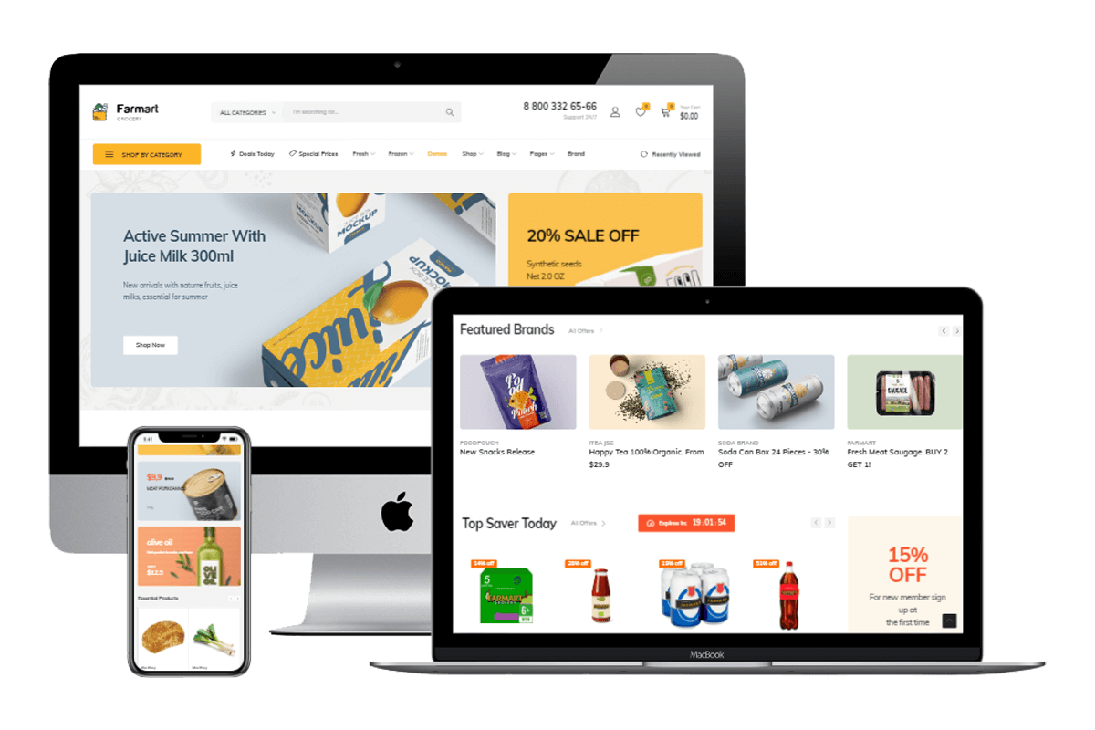 Marketplace Website Design - Blossom Web Studio
