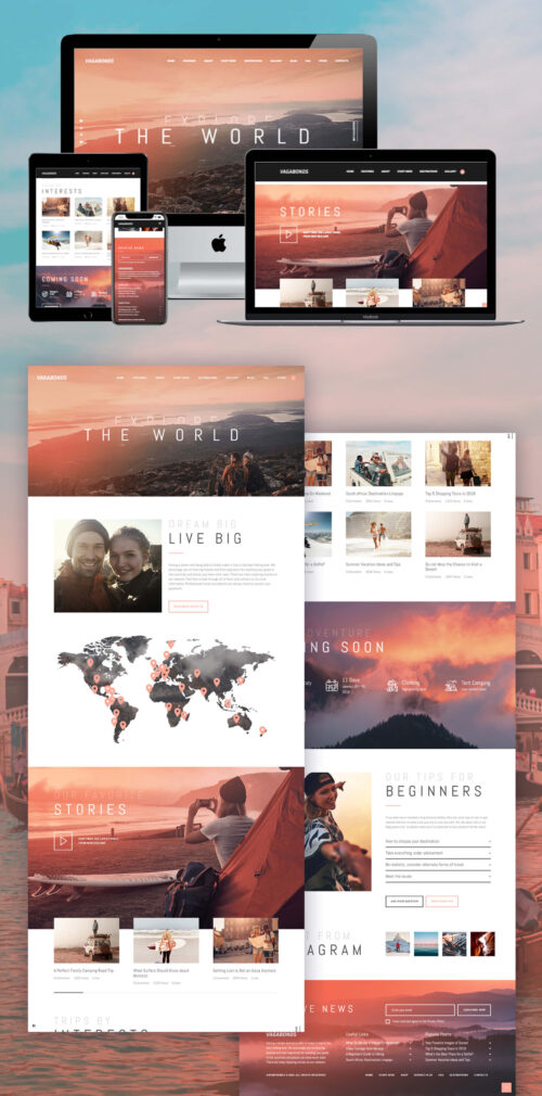 Travel Website Design-Blossom Web Studio