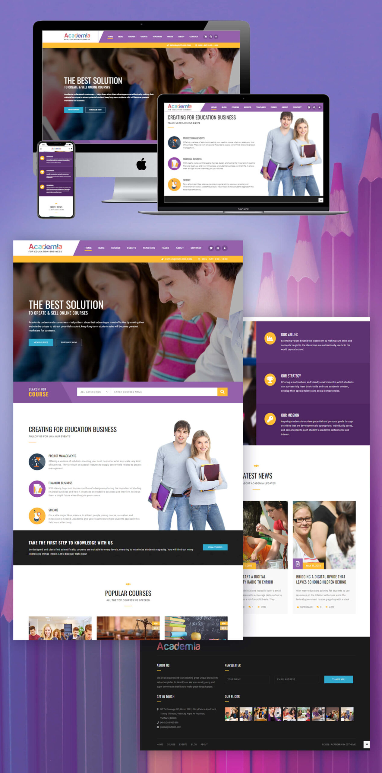 Education Website Design-Blossom Web Studio