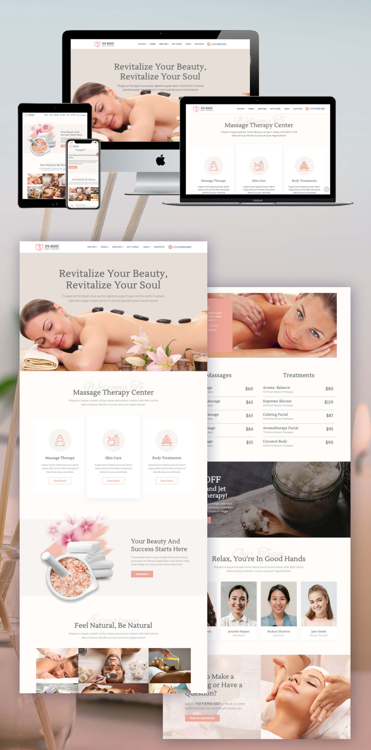 Massage therapist Website Design